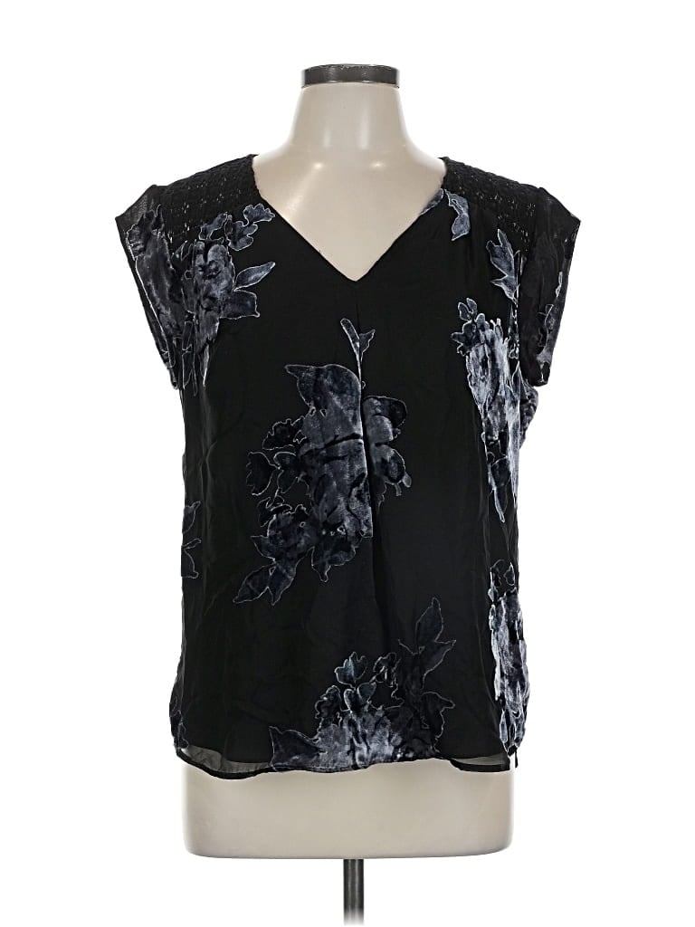 Pre-owned Daniel Rainn Sleeveless Blouse In Black