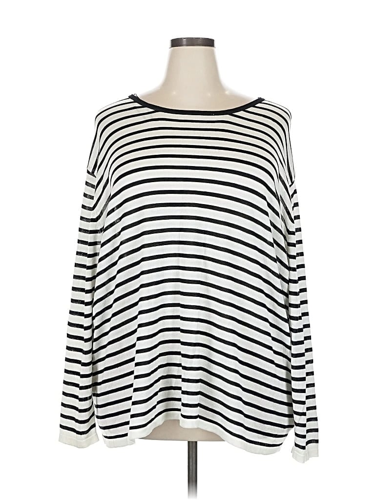 Pre-owned 89th & Madison Pullover Sweater In White