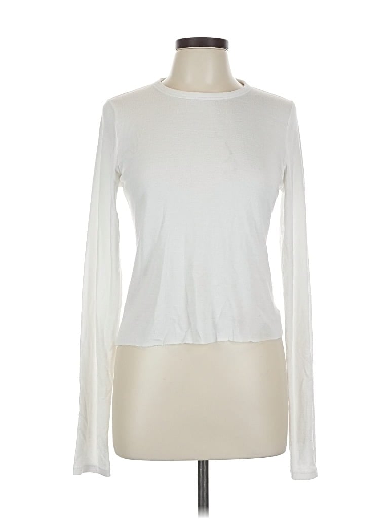 Pre-owned Rag & Bone Long Sleeve T-shirt In White