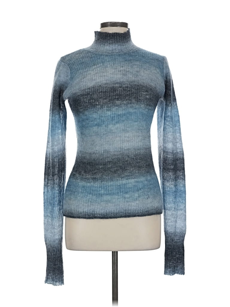 Pre-owned Custommade Turtleneck Sweater In Blue