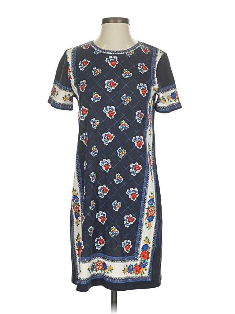 Pre-owned Tory Burch Casual Dress In Blue