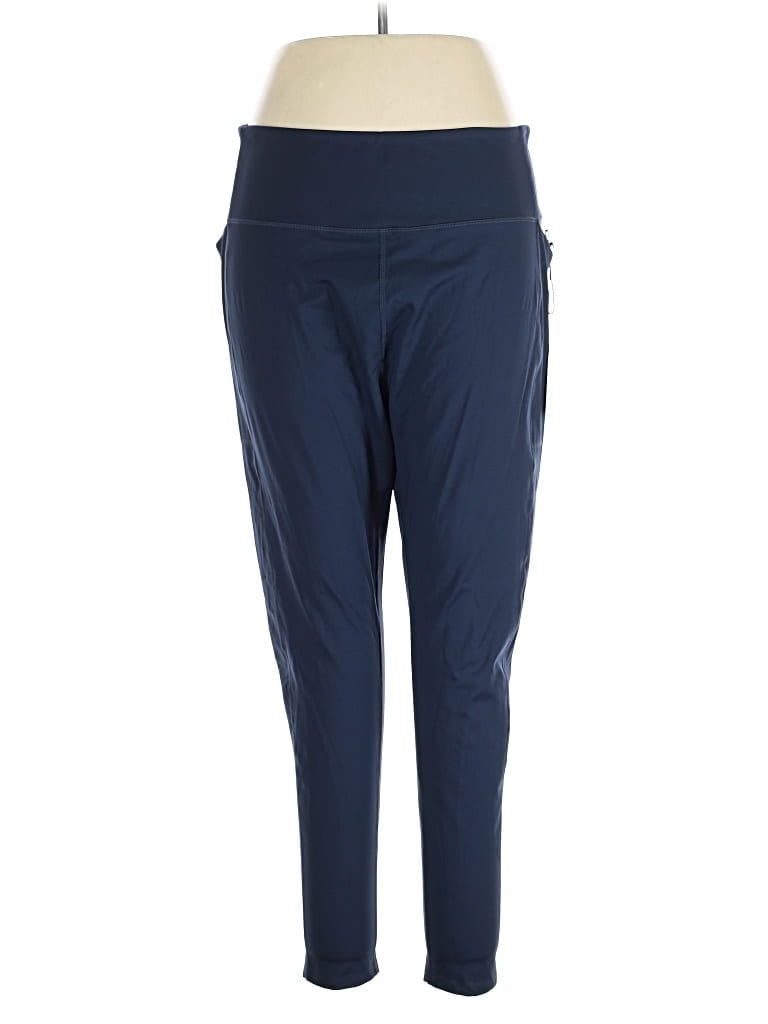 Pre-owned Girlfriend Collective Active Pants In Blue