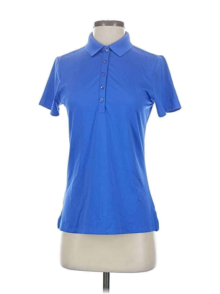 Pre-owned Callaway Short Sleeve Polo Shirt In Blue