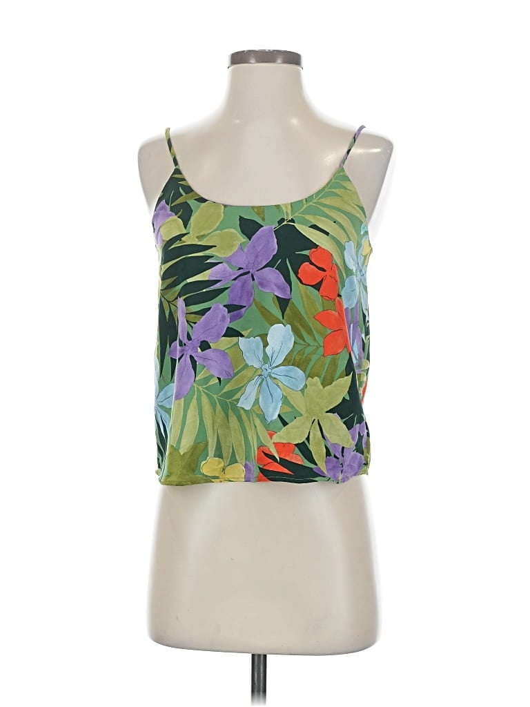 Pre-owned Mng Suit Sleeveless Top Green Halter Neckline Tops