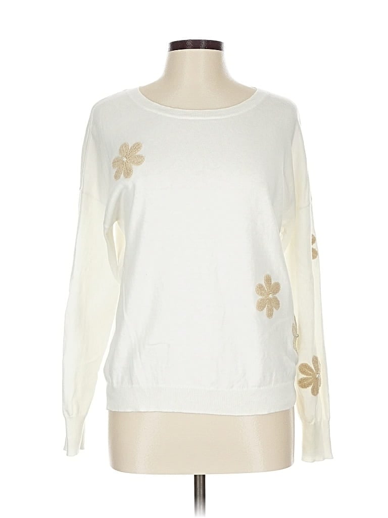 Pre-owned J. Society Pullover Sweater In White