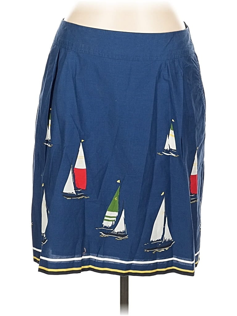 Pre-owned Lands' End Casual Skirt In Blue