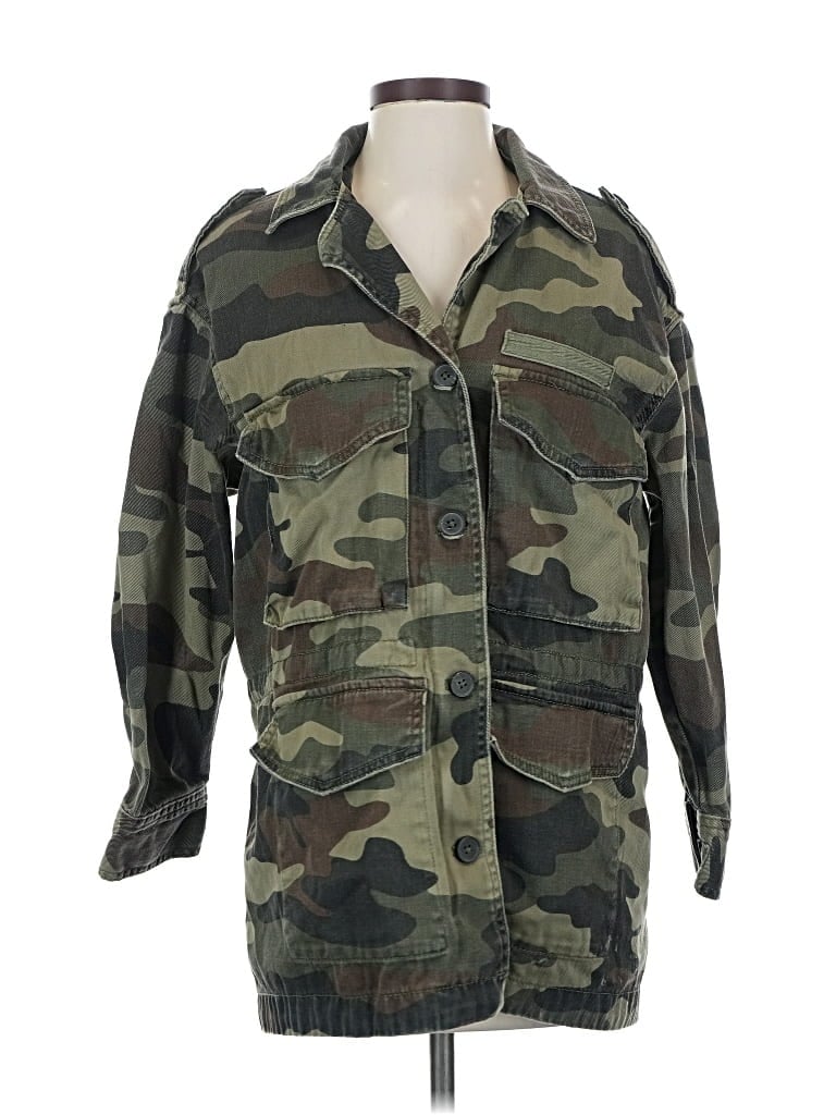 Pre-owned Zara Jacket In Green