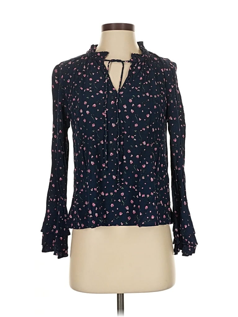 Pre-owned Cleobella Long Sleeve Blouse In Blue