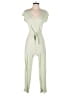 Caution to the Wind Solid Green Jumpsuit Size P (petite) - photo 1