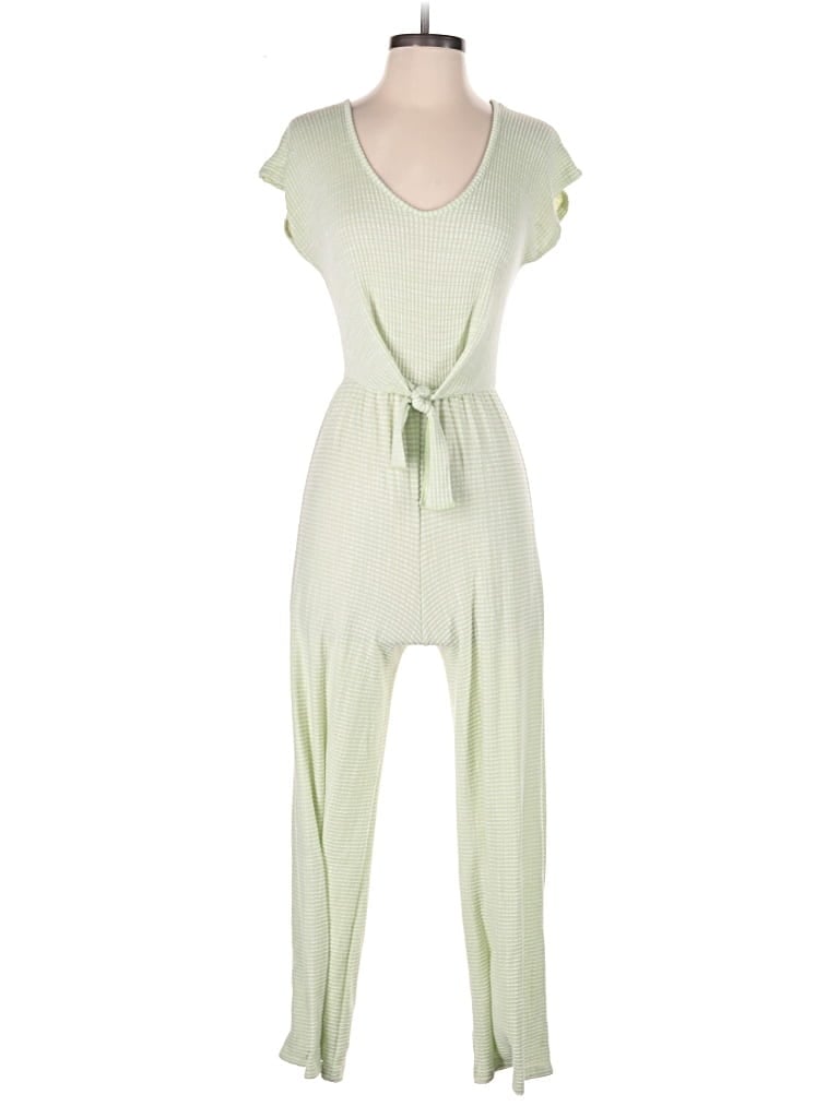 Pre-owned Caution To The Wind Jumpsuit In Green