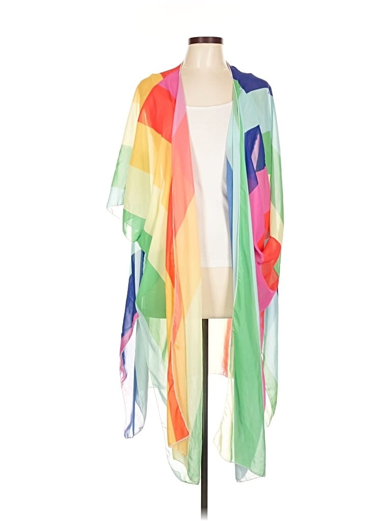 Pre-owned Dkny Kimono In Green