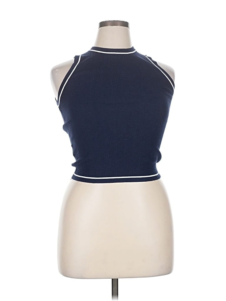 Pre-owned Mng Sweater Vest In Blue