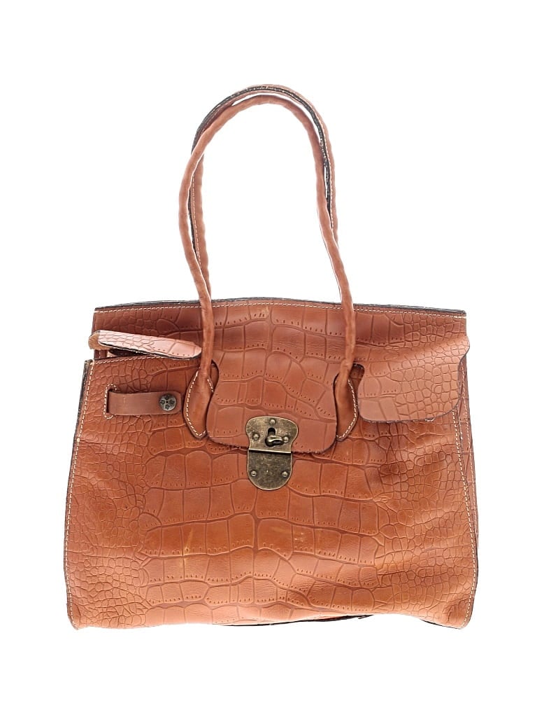 Pre-owned Patricia Nash Leather Shoulder Bag In Brown