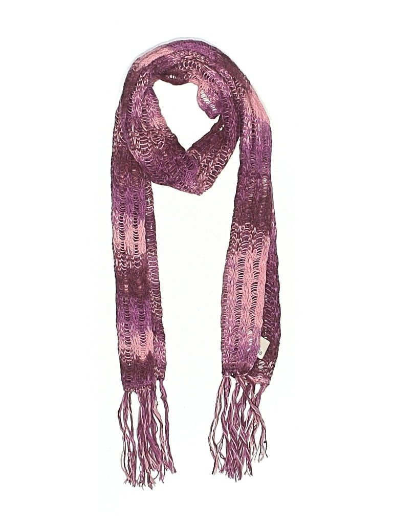 Pre-owned Assorted Brands Scarf In Burgundy