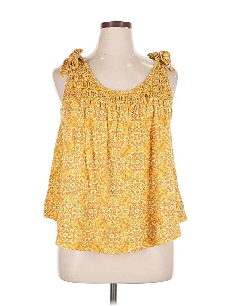 Pre-owned Cato Sleeveless Blouse In Yellow