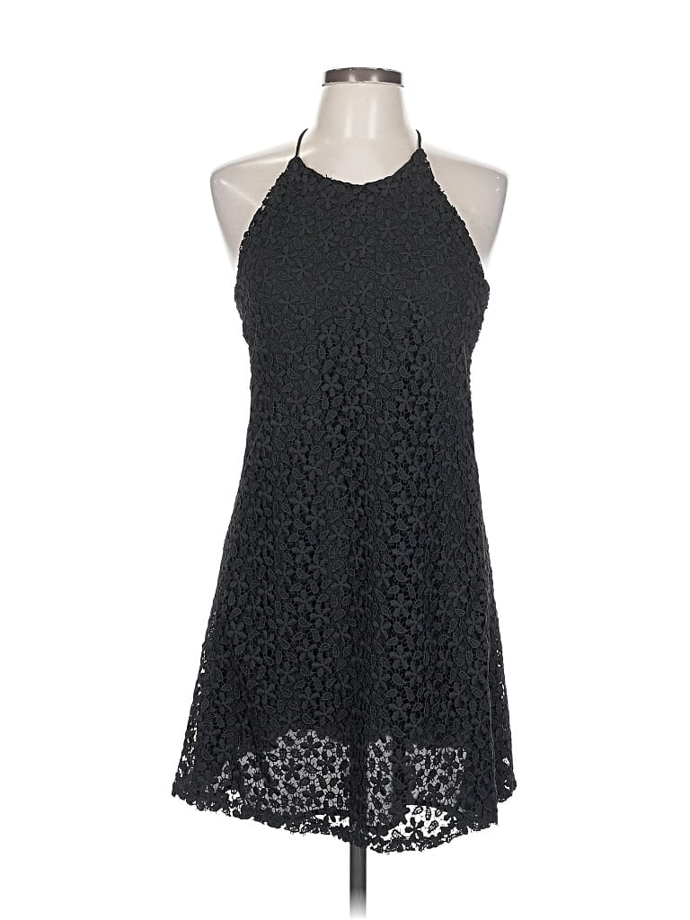 Pre-owned Zara Basic Cocktail Dress In Black