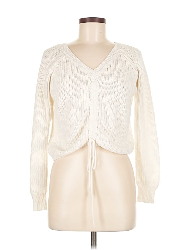Pre-owned Love J Cardigan Sweater In White