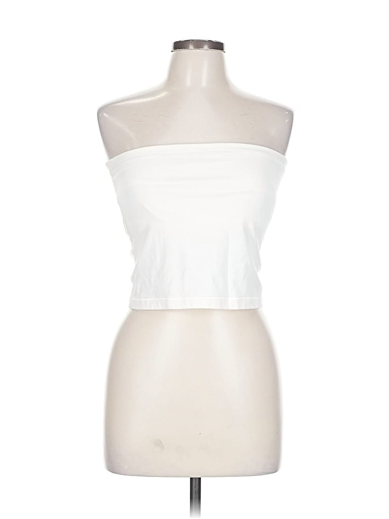 Pre-owned Victoria's Secret Tube Top White Strapless Neckline Tops