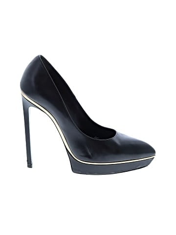 Saint Laurent Leather Platform Heels (view 1)