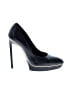 Saint Laurent Black Leather Platform Heels Size EU 40 - photo 1