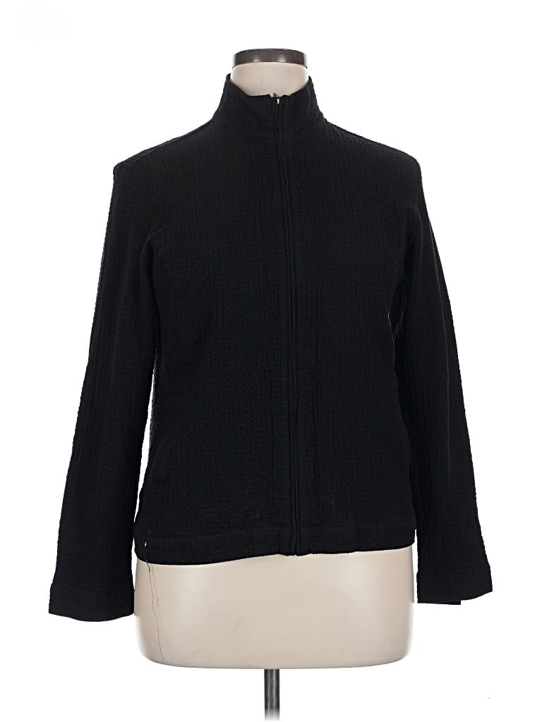 Pre-owned Exofficio Cardigan Sweater In Black
