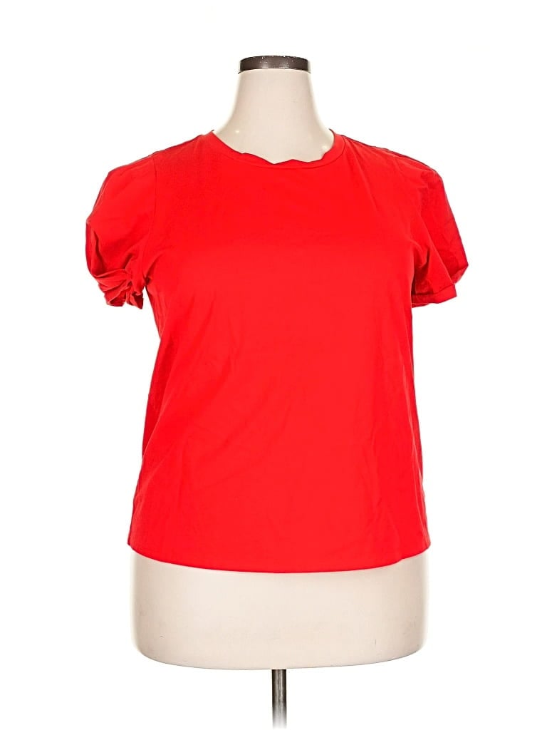 Pre-owned Eloquii Short Sleeve T-shirt In Red