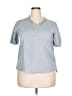 Assorted Brands 100% Cotton Blue Short Sleeve Blouse Size XXL - photo 1