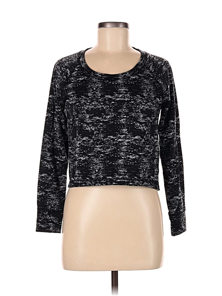 Pre-owned Gap Fit Outlet 3/4 Sleeve T-shirt In Black