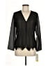Assorted Brands 100% Polyester Black Long Sleeve Blouse Size 6 - photo 1