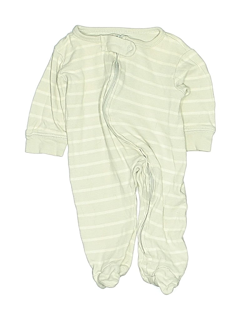 Pre-owned Touched By Nature Babies' Long Sleeve Onesie In Green