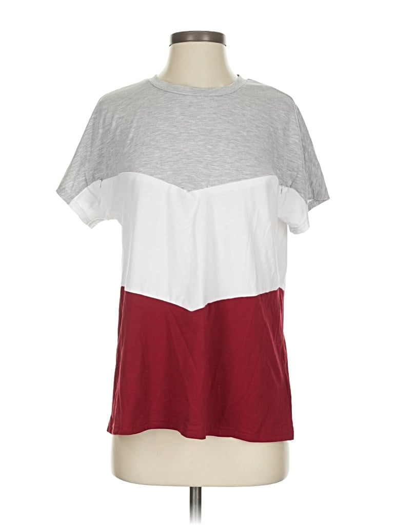 Pre-owned Unbranded Short Sleeve T-shirt In White