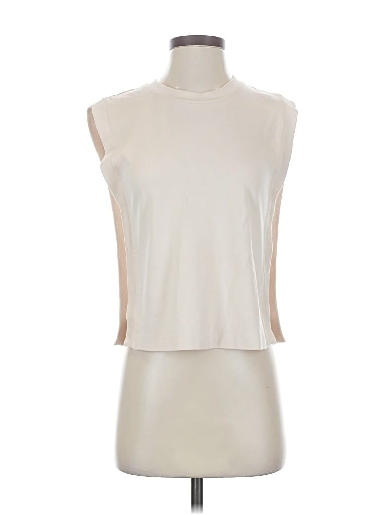 Pre-owned Evereve Sleeveless T-shirt In White
