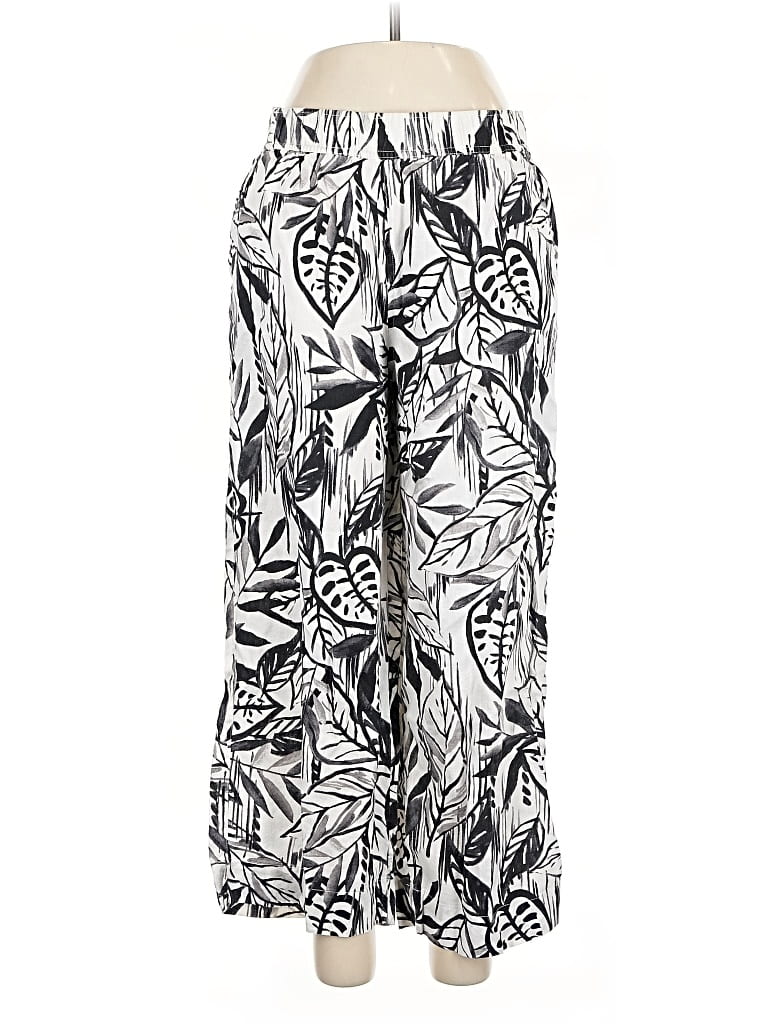 Pre-owned Tahari Linen Pants In White