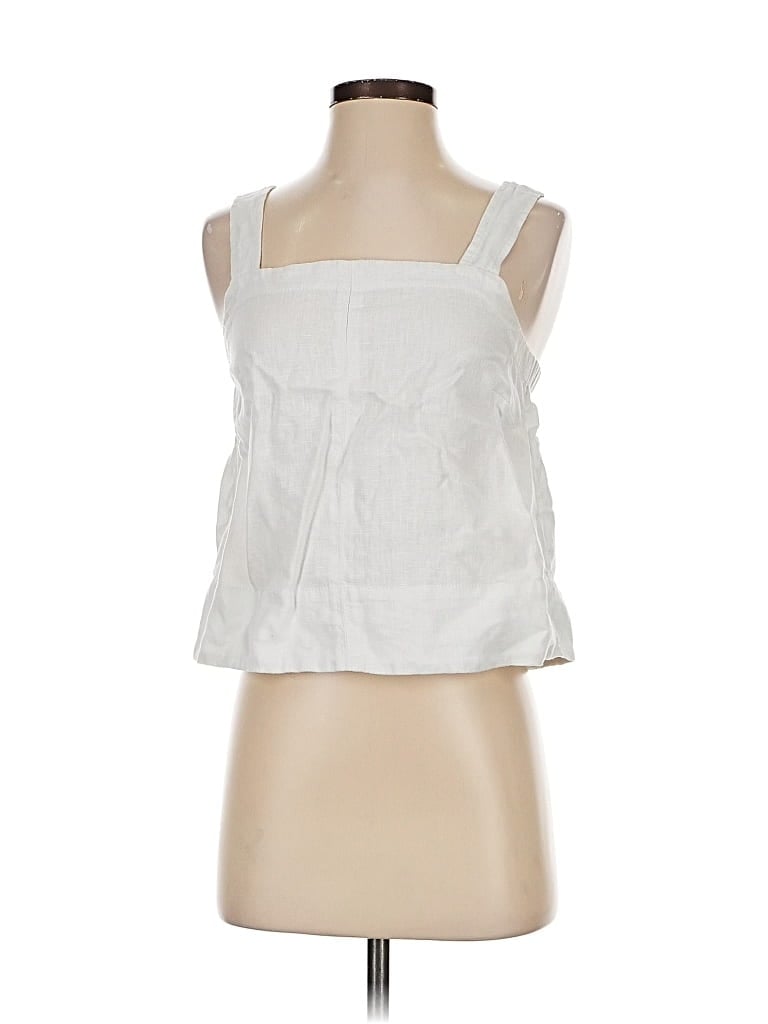 Pre-owned Madewell Sleeveless Blouse In White
