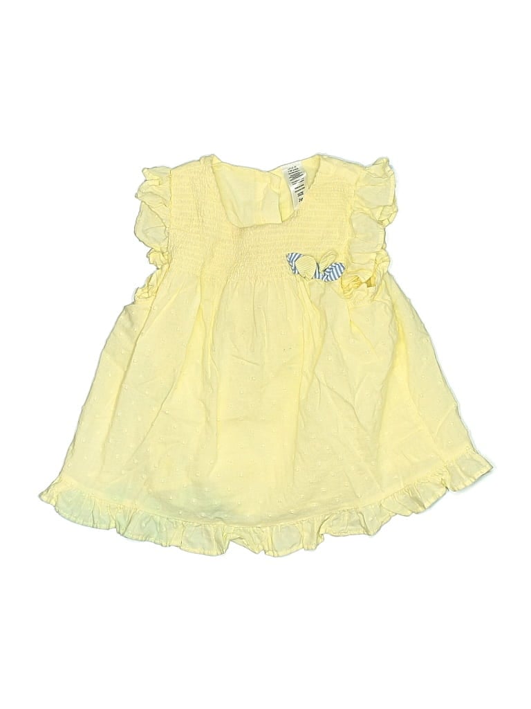 Pre-owned Little Me Kids' Sleeveless T-shirt In Yellow