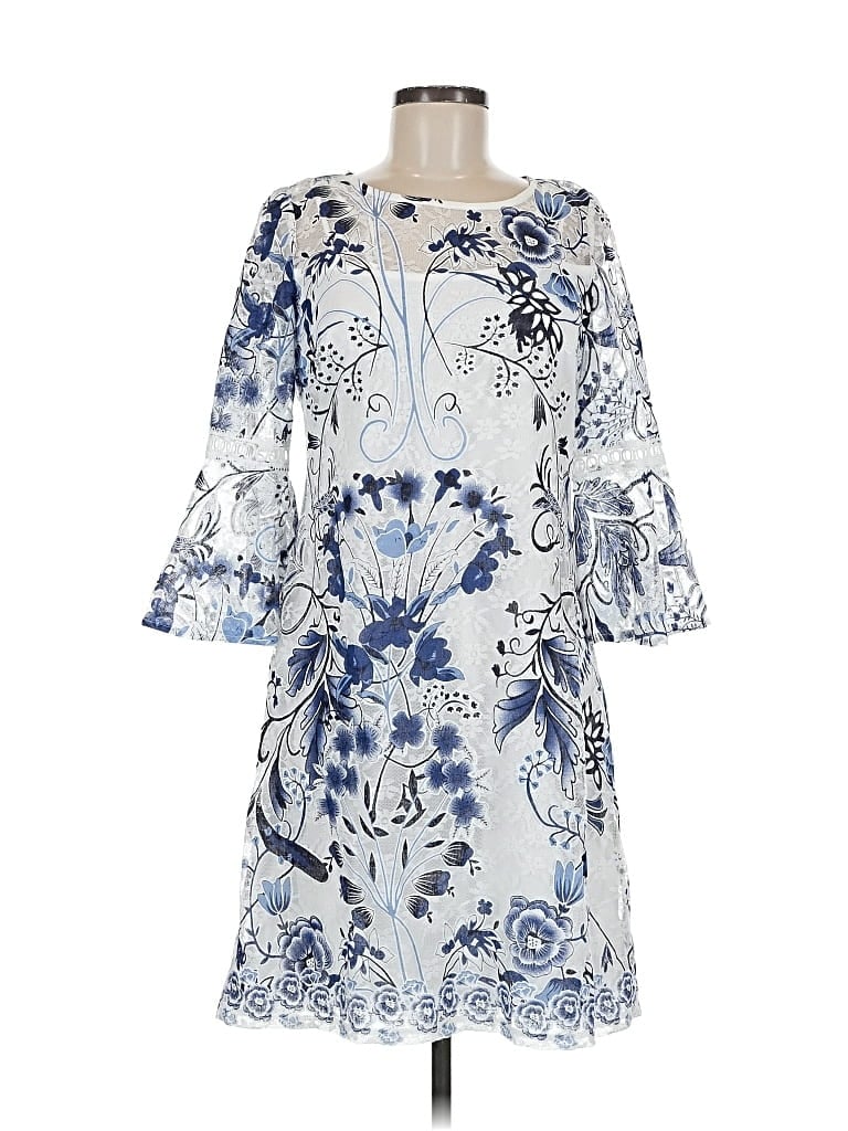 Pre-owned Sandra Darren Casual Dress In Blue