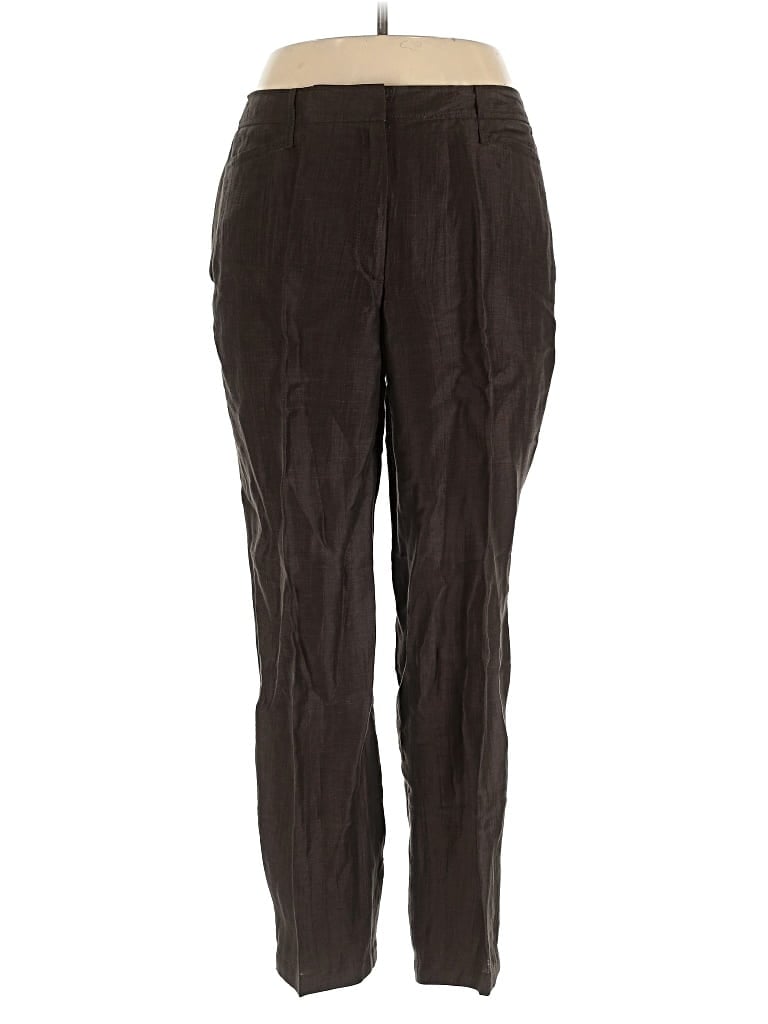 Pre-owned Gerry Weber Linen Pants In Brown