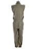 Zara Basic 100% Lyocell Solid Green Jumpsuit Size S - photo 2