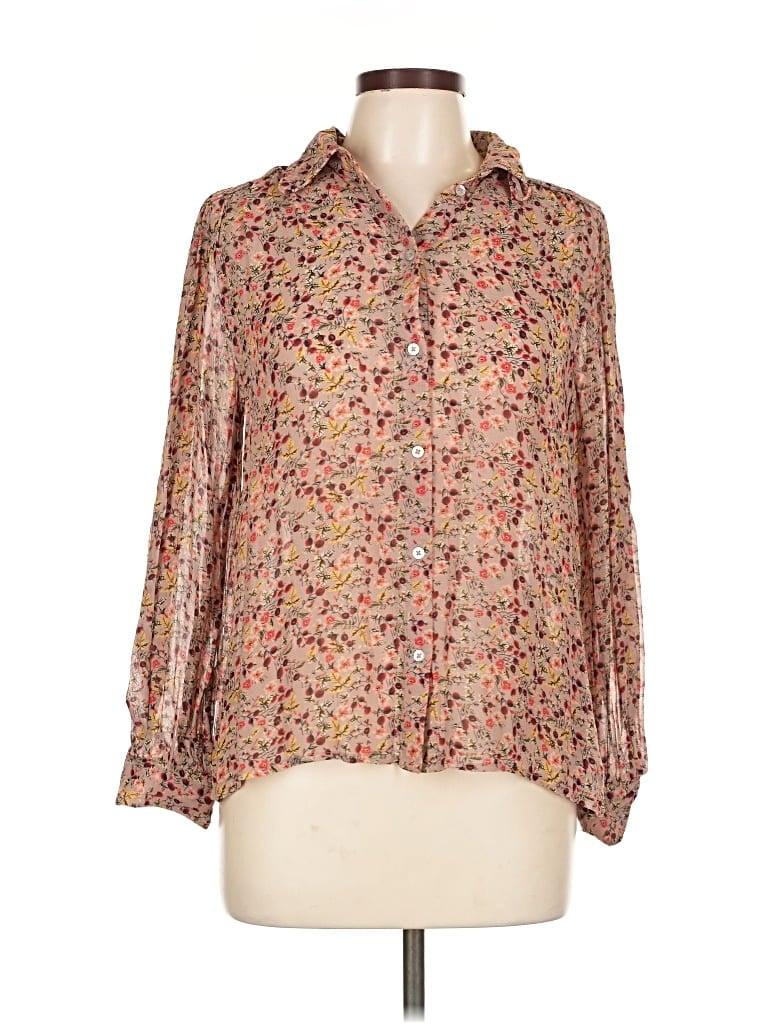 Pre-owned Ba&sh 3/4 Sleeve Blouse In Brown