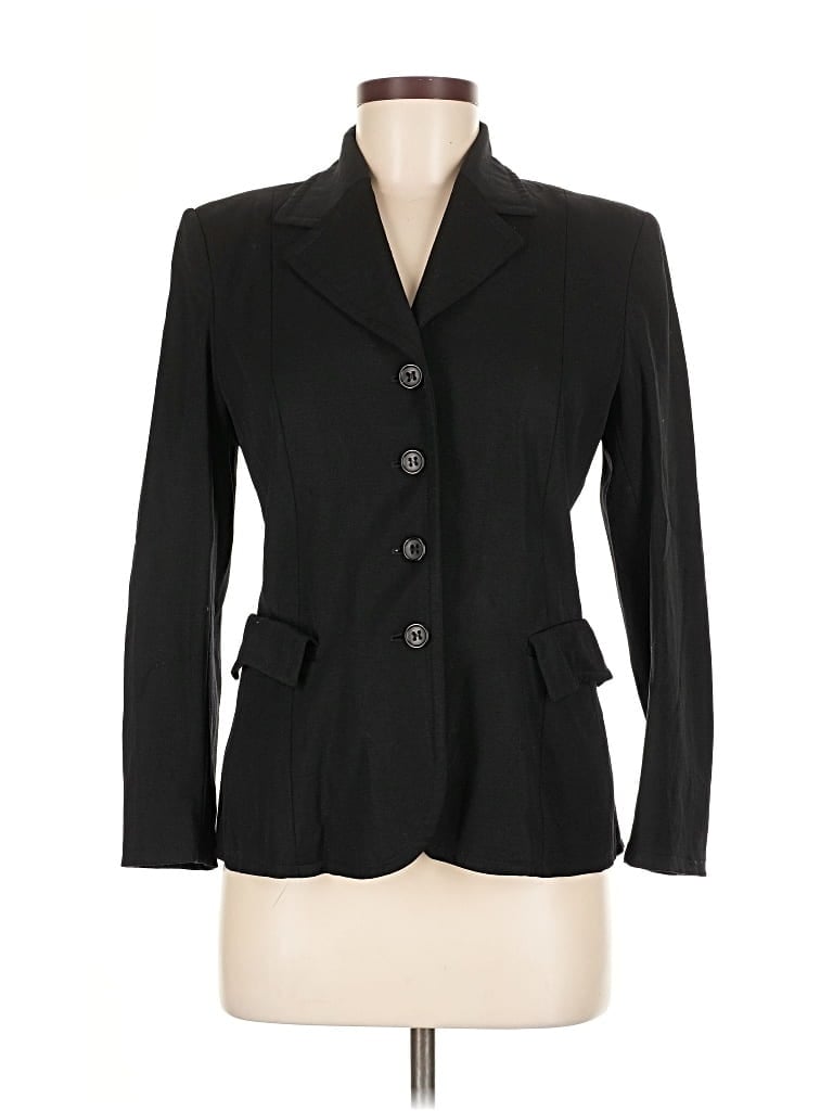 Pre-owned New York Industrie Wool Blazer Jacket In Black