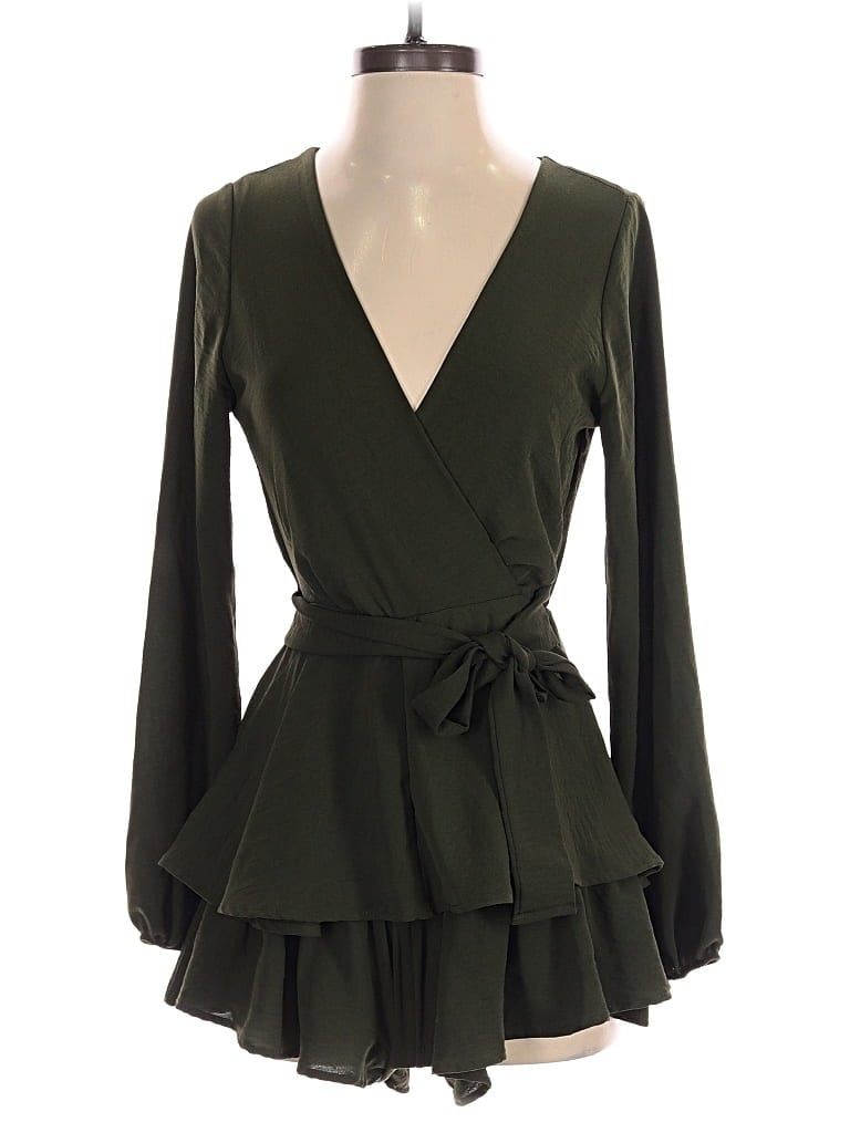 Pre-owned Altar'd State Romper In Green