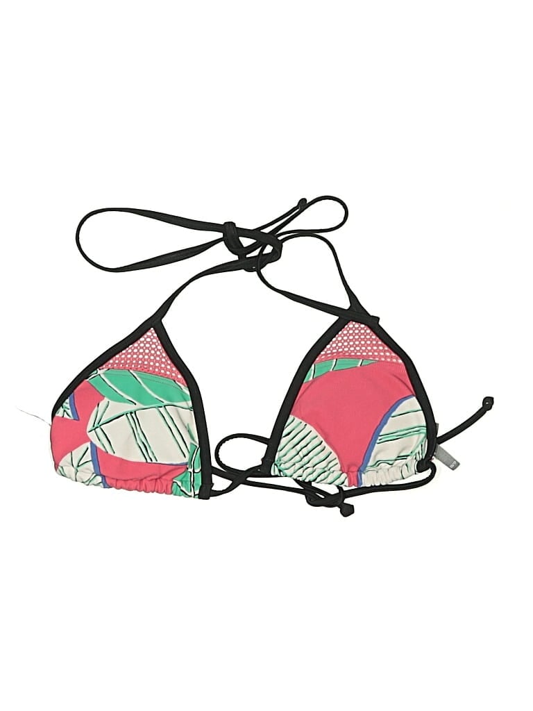 Pre-owned Aerie Swimsuit Top Pink Graphic Pattern Swimwear