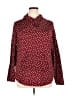 Lexington Avenue Polka Dots Burgundy Pullover Sweater Size XL - photo 1