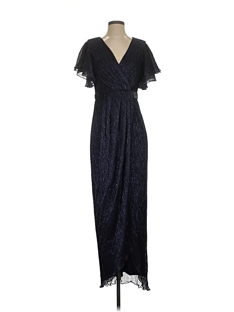 Pre-owned Betsy & Adam Cocktail Dress In Blue