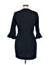 Donna Morgan Solid Black Casual Dress Size 8 - photo 2