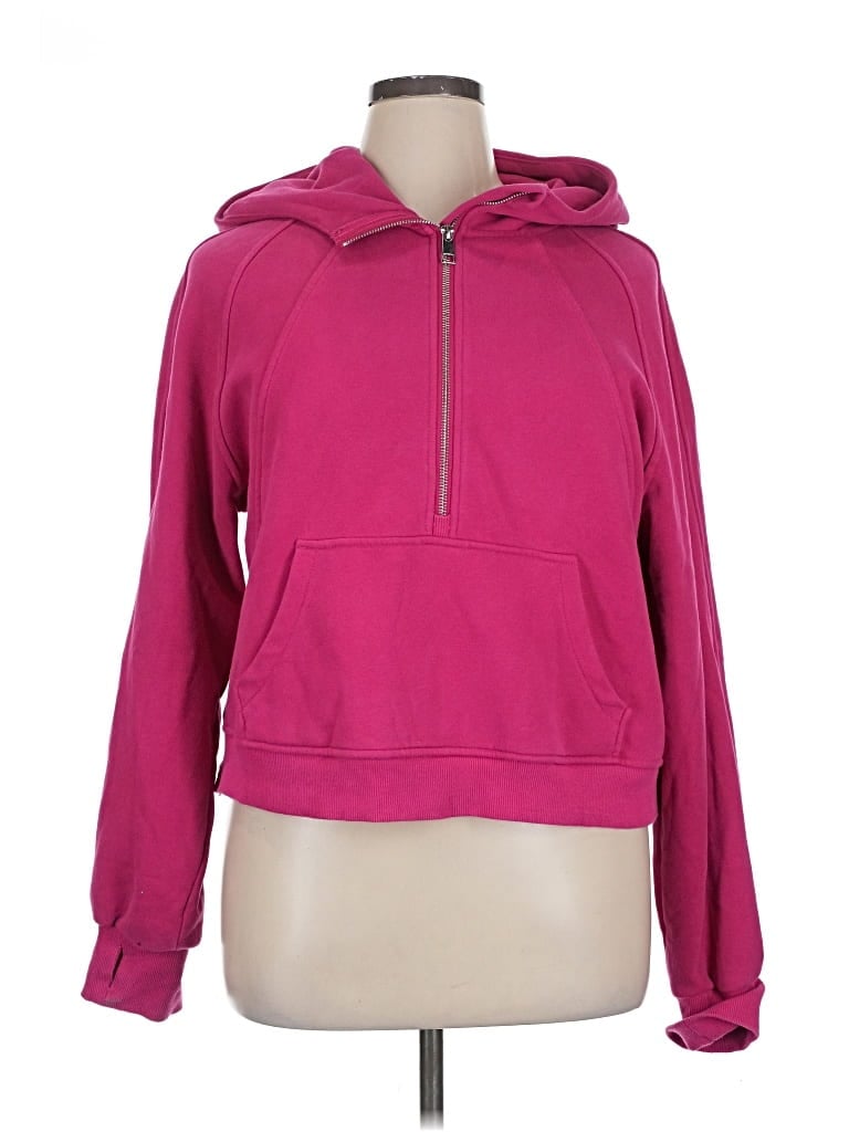 Pre-owned Unbranded Pullover Hoodie In Pink