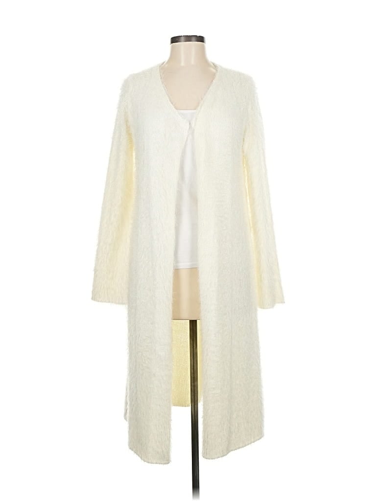 Pre-owned The Limited Cardigan Sweater In White