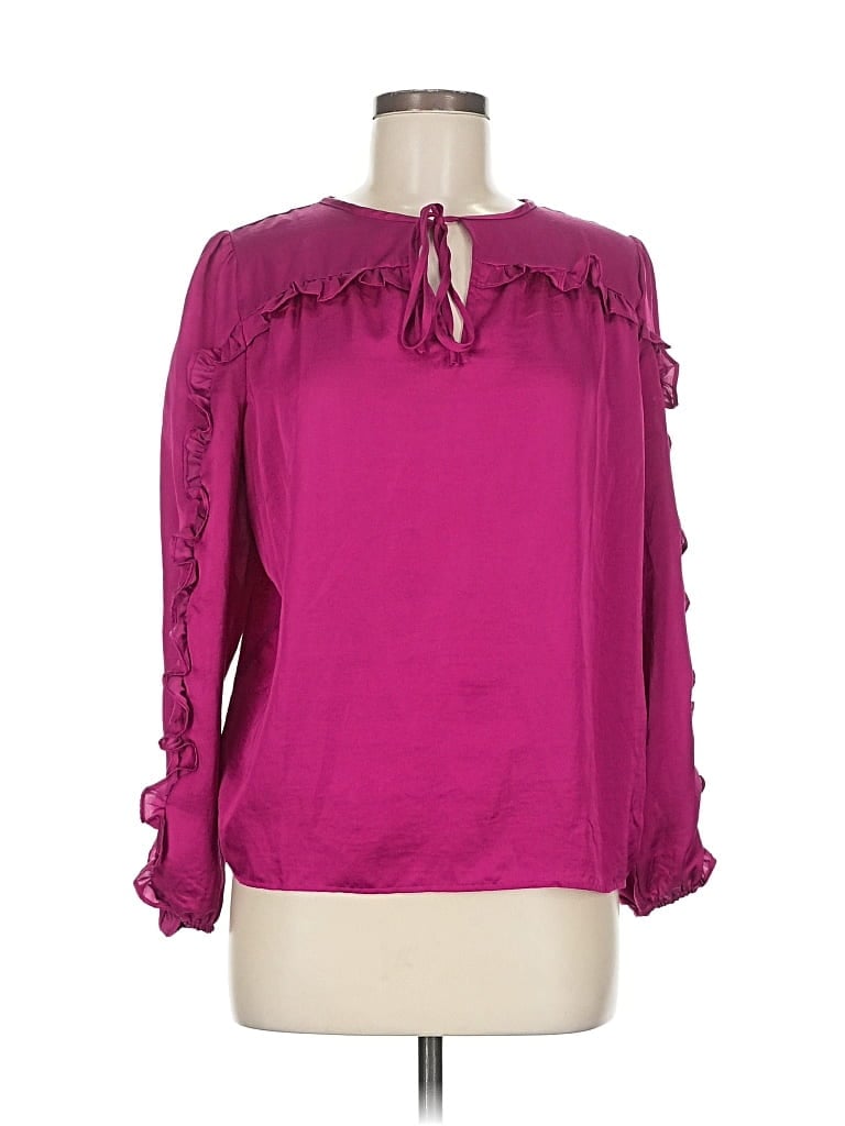 Pre-owned Ann Taylor Loft 3/4 Sleeve T-shirt In Pink