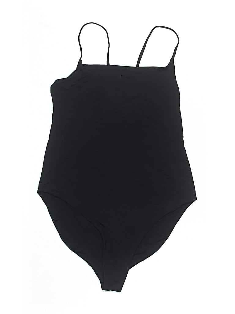 Pre-owned Girlfriend Collective One Piece Swimsuit In Black
