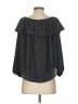 Ann Taylor 100% Polyester Gray 3/4 Sleeve Blouse Size S - photo 2